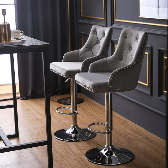 Rosdorf Park Tilford Swivel Adjustable Height Stool & Reviews Wayfair